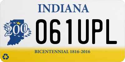 IN license plate 061UPL