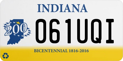 IN license plate 061UQI