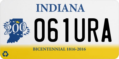 IN license plate 061URA