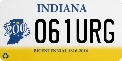 IN license plate 061URG