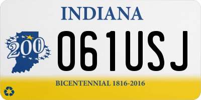 IN license plate 061USJ