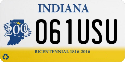 IN license plate 061USU
