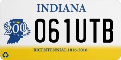 IN license plate 061UTB