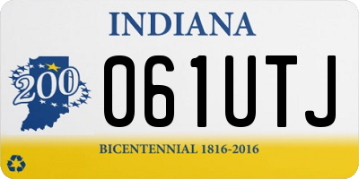 IN license plate 061UTJ