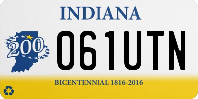 IN license plate 061UTN