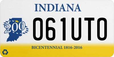 IN license plate 061UTO
