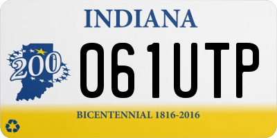 IN license plate 061UTP