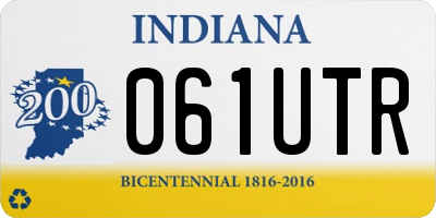 IN license plate 061UTR