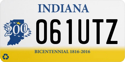 IN license plate 061UTZ