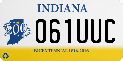 IN license plate 061UUC