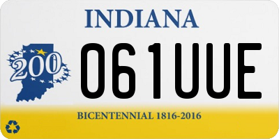 IN license plate 061UUE