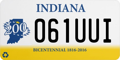 IN license plate 061UUI