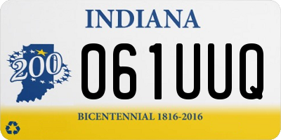 IN license plate 061UUQ