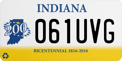 IN license plate 061UVG