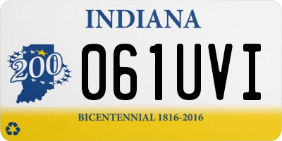 IN license plate 061UVI