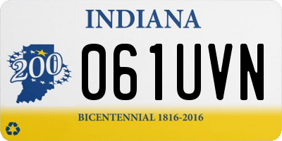 IN license plate 061UVN
