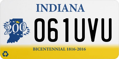 IN license plate 061UVU