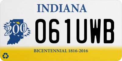 IN license plate 061UWB
