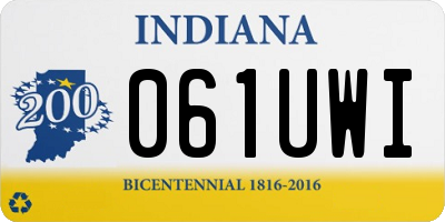 IN license plate 061UWI