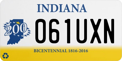 IN license plate 061UXN