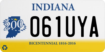 IN license plate 061UYA