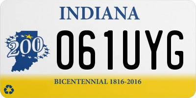 IN license plate 061UYG