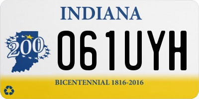 IN license plate 061UYH