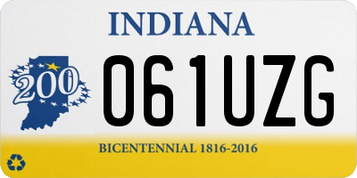 IN license plate 061UZG