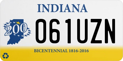 IN license plate 061UZN