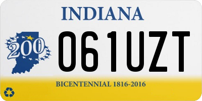 IN license plate 061UZT