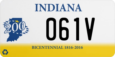 IN license plate 061V