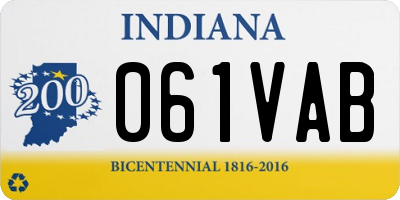 IN license plate 061VAB