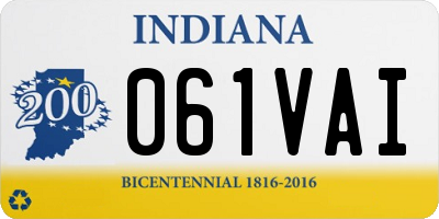 IN license plate 061VAI