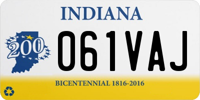 IN license plate 061VAJ