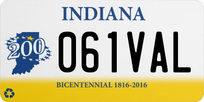 IN license plate 061VAL