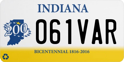 IN license plate 061VAR