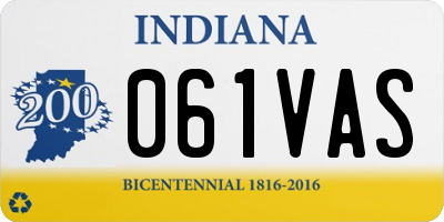 IN license plate 061VAS