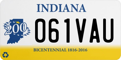 IN license plate 061VAU