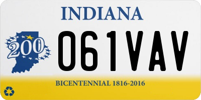 IN license plate 061VAV