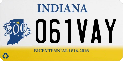 IN license plate 061VAY