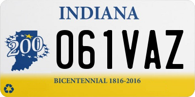IN license plate 061VAZ