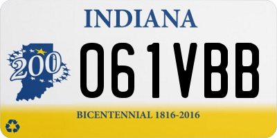 IN license plate 061VBB