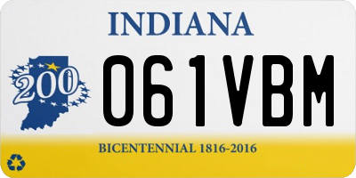 IN license plate 061VBM