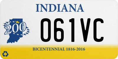 IN license plate 061VC