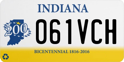 IN license plate 061VCH
