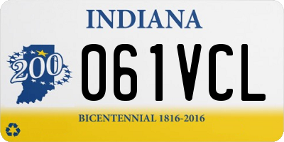 IN license plate 061VCL