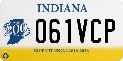 IN license plate 061VCP
