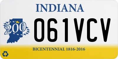 IN license plate 061VCV