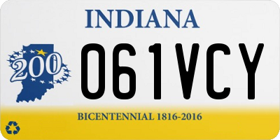 IN license plate 061VCY
