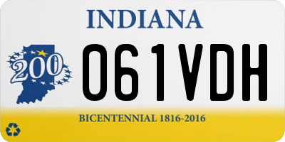 IN license plate 061VDH